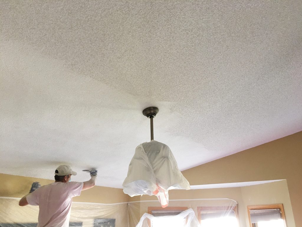 10 Popcorn Ceiling Makeover Prairie & Pines